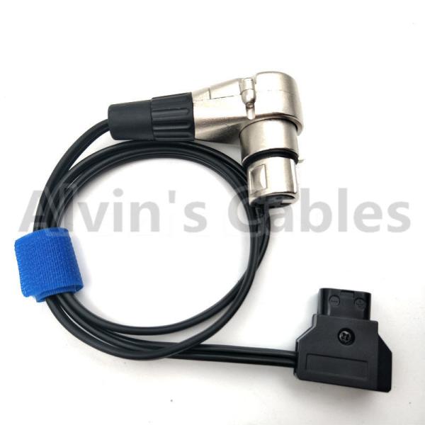 Torneira do luxo D dos cabos de Alvin ao cabo distribuidor de corrente fêmea de ângulo direito do Pin de XLR 4 para o monitor da câmera de ARRI
