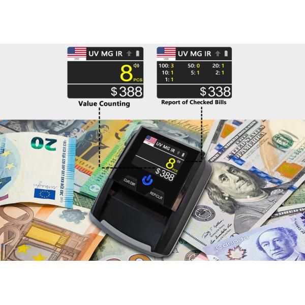 Контролер 6w обесцененных денег машины 0.5s/Bill детектора автоматического флуоресцирования MG поддельный УЛЬТРАФИОЛЕТОВЫЙ