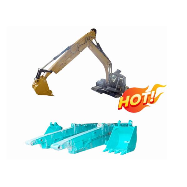 Brazo de excavadora telescópica de largo alcance para gato Hitachi Komatsu Sany