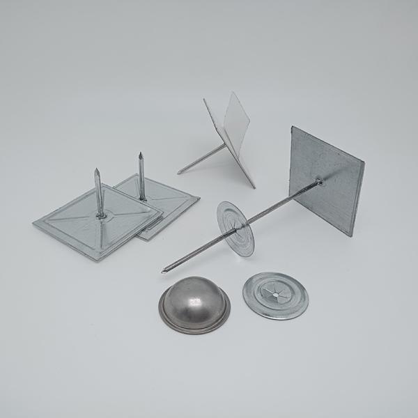 Galvanized Insulation Stick Pin Adhesive Rock Wool Fixing For Ventilation System