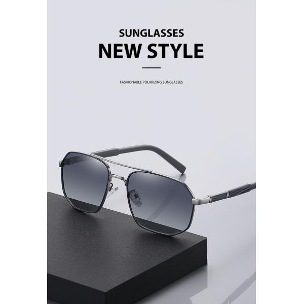 Men'S Metal Frame Sunglasses Multilateral OEM With 58mm Lens