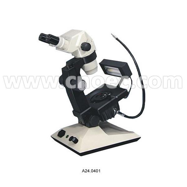 65x - 450x do microscópio binocular da jóia do zumbido Ratio1/7 iluminação de fibra óptica A24.0402