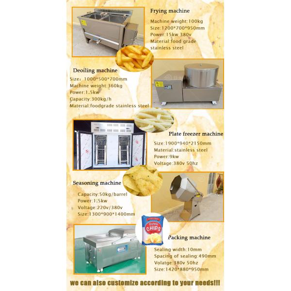 Small Scale French Fry Manufacturing Machine for Crispy Potato Chips Production Line