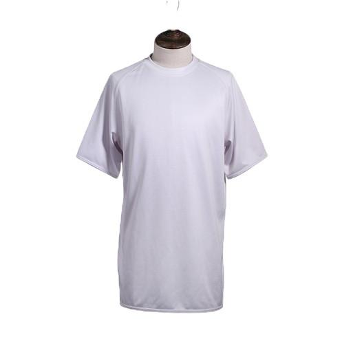 100% Polyester Knitted O Neck Dry Fit Customized Tee Shirts Short Sleeve Printing