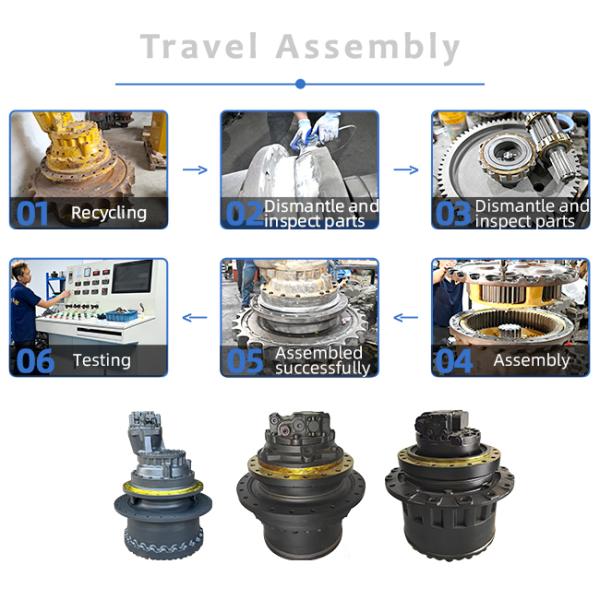High Performance Final Drive Travel Assembly For Kobelco SK160LC SK170 Excavator TM24VA Travel Motor Travel Gearbox YM15V00001F2