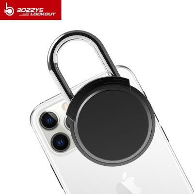 Black Keyless USB Rechargeable Door Lock NFC Smart Padlock Quick Unlock Zinc alloy Metal Self Developing Chip
