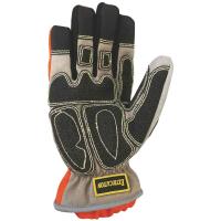La resistencia de impacto de cuero sintética de los guantes de la liberación del rescate de la palma con el nudillo del gel rellenó