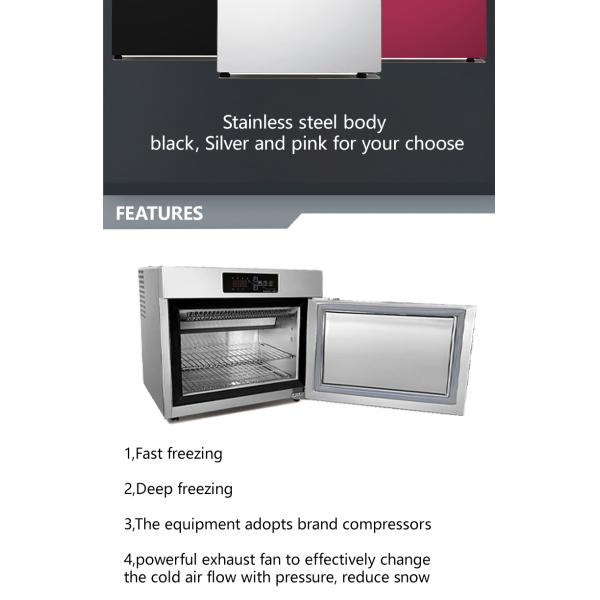 Professional Export Household Use Small and Mini Portable Vertical Quick Freezer Machine
