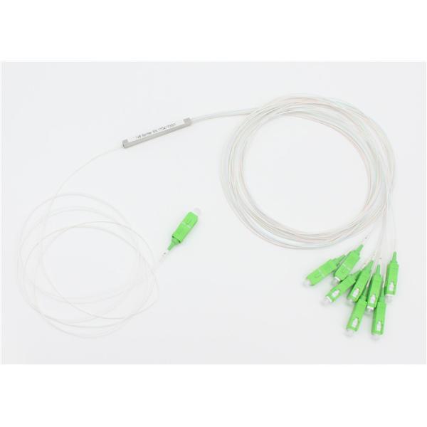 Small Size Fiber Optic PLC Splitter , PLC Splitter 1x8 With SC APC Connector