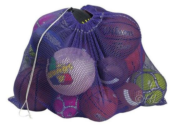 Custom Outdoor Sports Netting Ball Bags Mesh Polyester Material