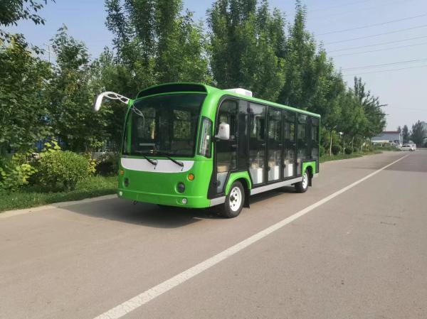 Le bus électrique touristique fermé de 23 places peut être personnalisé avec couleur et logo ODM OEM