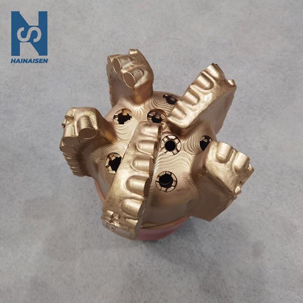 Welded Water Well PDC Diamond Bit 5 Blades Steel Body