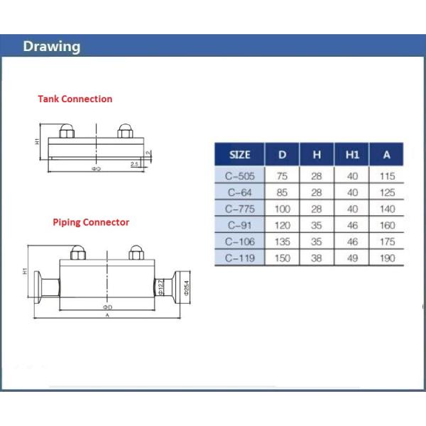 Hygienic Aseptic Connection Stainless Steel Sanitary Fittings From 1