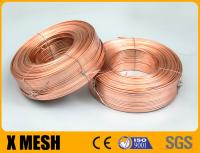O cobre revestiu o fio de costura lisa 2.1mm pelo tamanho de 0.82mm para caixas onduladas da caixa