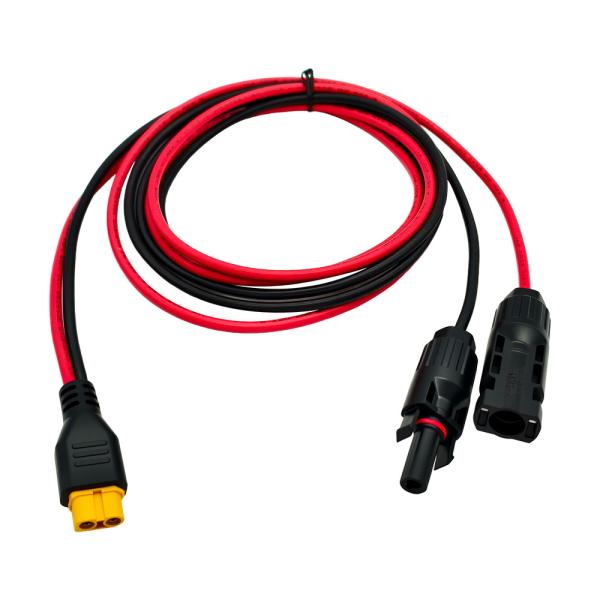 Cables solares fotovoltaicos para sistemas solares al por mayor, conectores terminales Xt60, cables solares macho-hembra