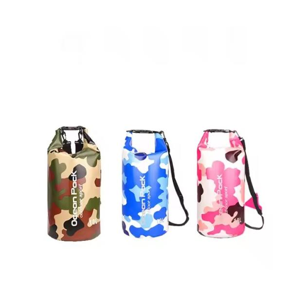 Camo Color PVC Waterproof Pouch Bag Convenient For Boating Hiking Camping