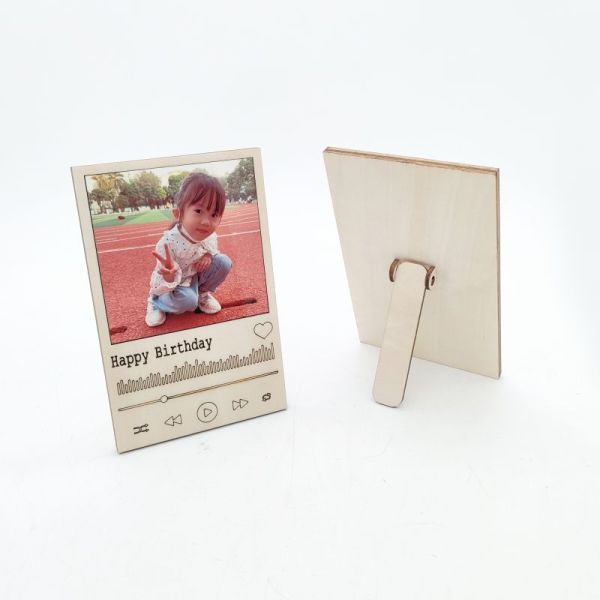 Vintage MDF Mini Photo Frame Blank Sublimation Wooden Photo Frame For Home Decoration