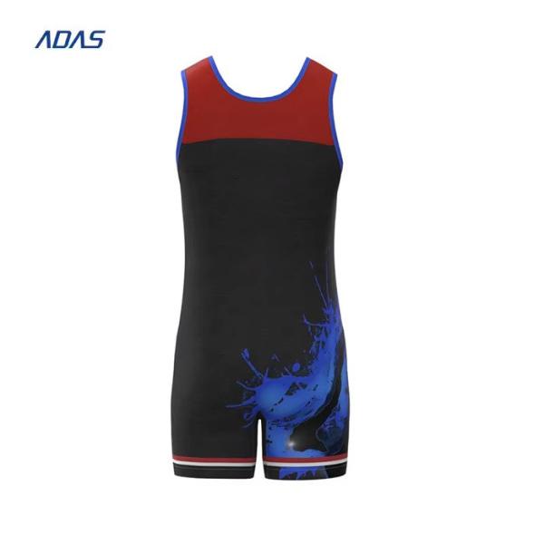 Custom Mens Youth Sublimated Wrestling Singlets Spandex Sportswear