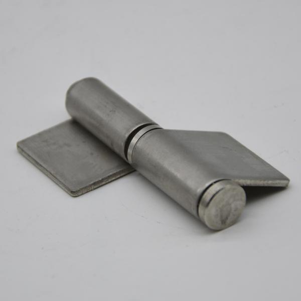 Stainless steel weld on hinge SBH2312 for steel gate, material SS304, size:46X23X1.5mm, 54X27X2.0mm