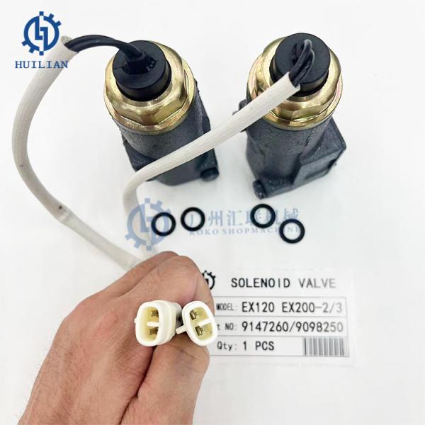 HITACHI Excavator EX120 EX200-2/3 Hydraulic Pump Solenoid Valve 9147260/ 9098250 Hydraulic Main Pump Solenoid for Machinery Parts