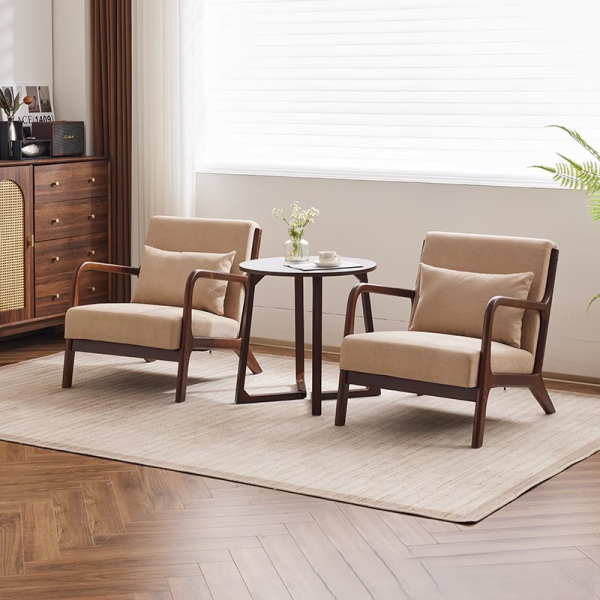 Modern Furniture Recliner Lounge Accent Chair Wood Frame Eco-Friendly Ergonomic Lazy Chair Leisure Armchair Bedroom Hotel