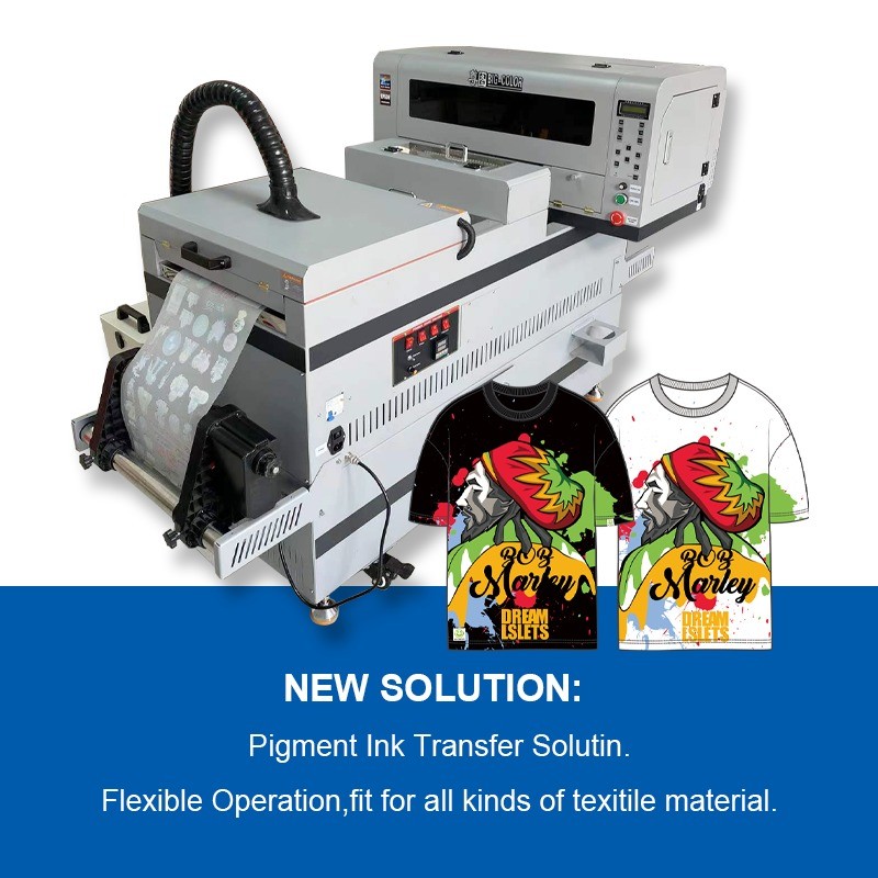 Inkjet Printer with Big Color 30 cm Printing Capability and DTF Transfer Technology