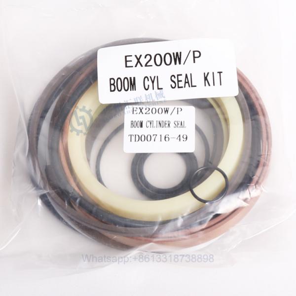Hitachi EX200 W / P TD00716 - 49 Excavator Seal Kit Hydraulic Boom Hyd Cylinder Rubber Oil Seal