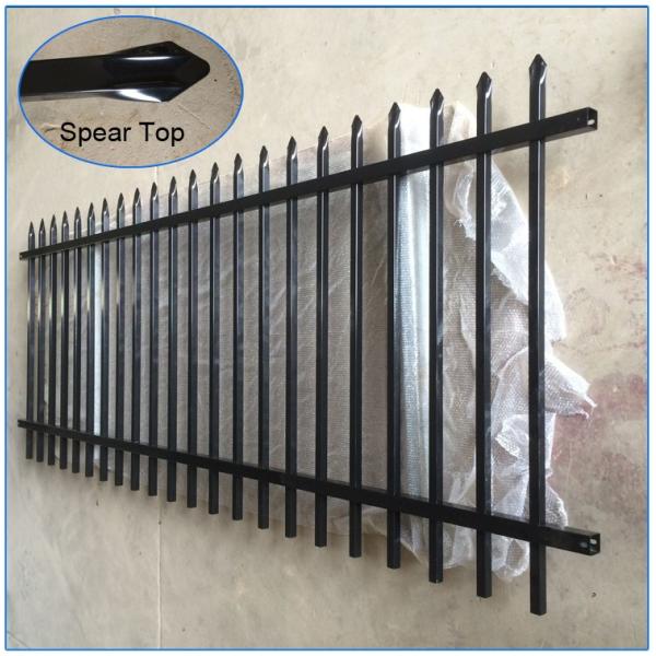 Pressed Punched Steel Fence Panels Commercial / Industrial Security Fencing