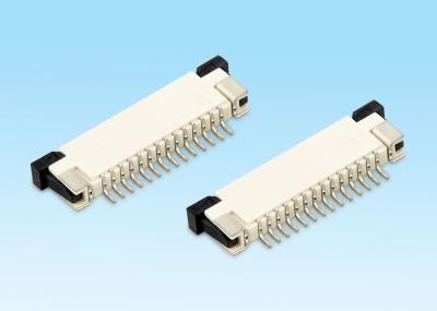 0.5mm Pitch 14P FPC Cable Connector Electronic ZIF Upper Type With Phosphor Bronze
