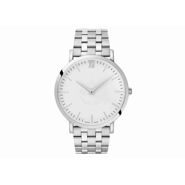 Stainless Steel Minimalist Waterproof Watch 5atm Water Resistant 20mm Width Band