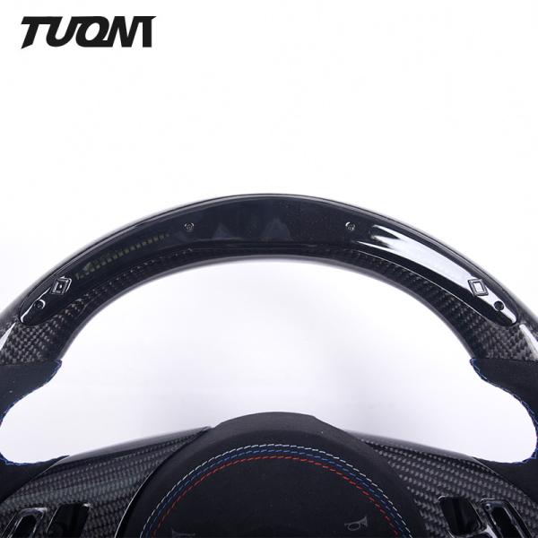 Matte Carbon Fiber Steering Wheel Bmw M5 E60 Sports Alcantara 350mm Auto Parts