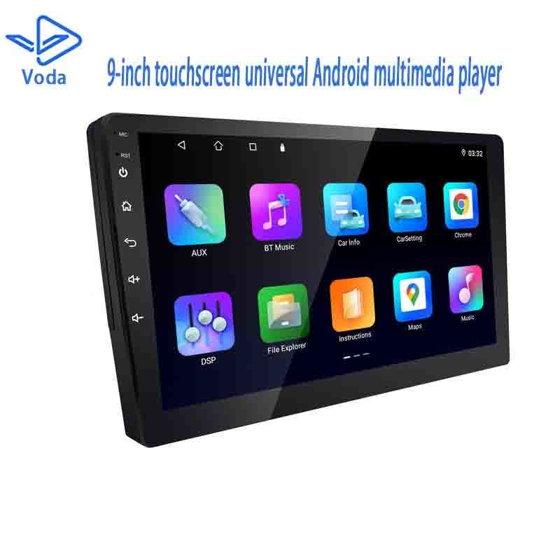 9 Inch Touchscreen Android Car Stereo with Wireless CarPlay and Android Auto Universal Car Audio System