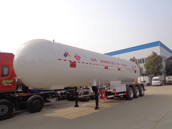 LPG Road Tanker Trailer 54000 Liters , 14000 Gallons LPG Transport Truck