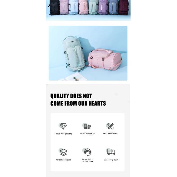 OEM Multifunction School Backpack Waterproof Travel Backpack Zipper Closure Anti Theft