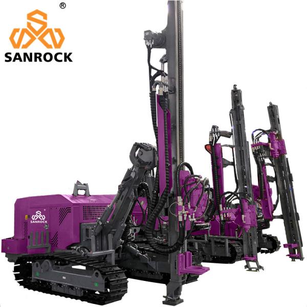 SANROCK Hard Rock DTH Drilling Machine Mining Drilling Equipment Diesel Hydraulic Drilling Rig