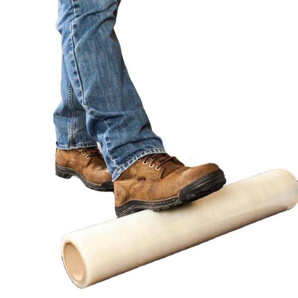 Transparent Blue PE Temporary Protection Film For Hard Floor Surface