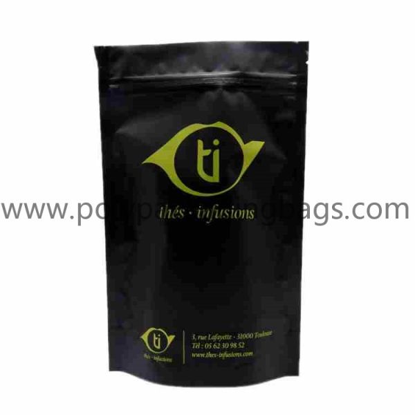 Black Ziplock Aluminum Foil Packaging Poly Bags