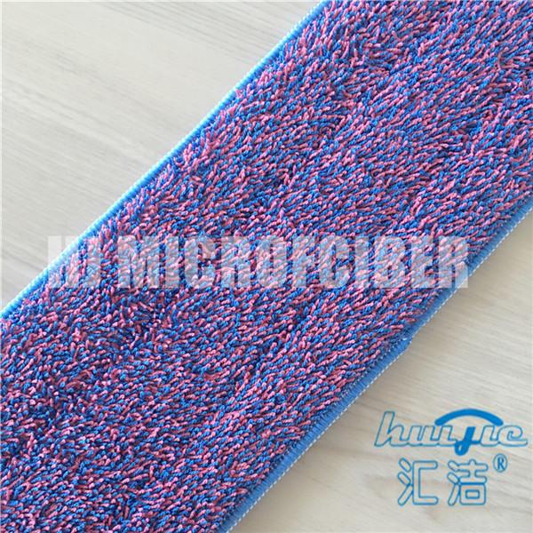 Purple Mixed Blue Color Dyed Yarn Mops For Home Cleaning 80% Polyester 20% Polyamide Twist Pile Fabric