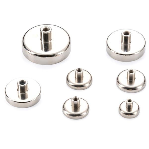 Permanent Magnetic Materials Inside Screw Round Pot Magnet Neodymium Rare Earth Magnets