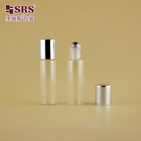 100% No Leakage Glass Roller Ball Bottle Clear 5ML For Essential Oil Perfume