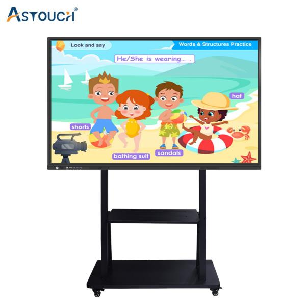 Multi язык взаимодействующее Whiteboard экран касания 86 дюймов с разрешением 4K