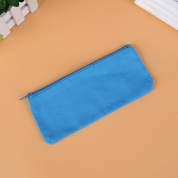 Customized Logo Print Canvas Pencil Bag for Customer Requirements