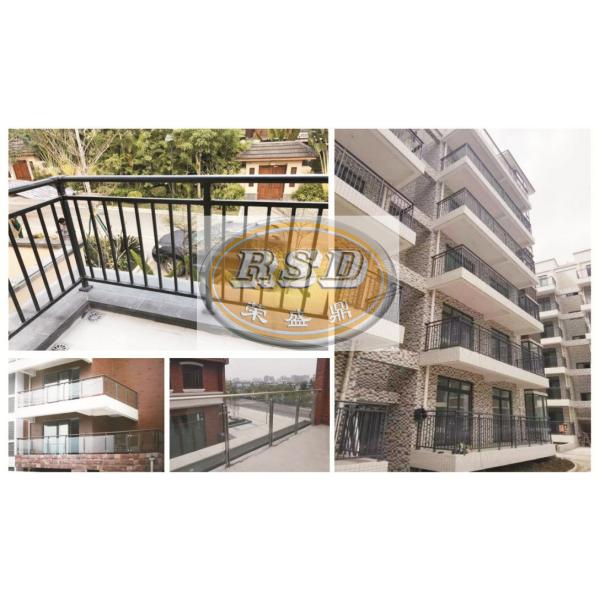 Barandilla de acero galvanizado - Barrera de seguridad para escaleras moderna y duradera