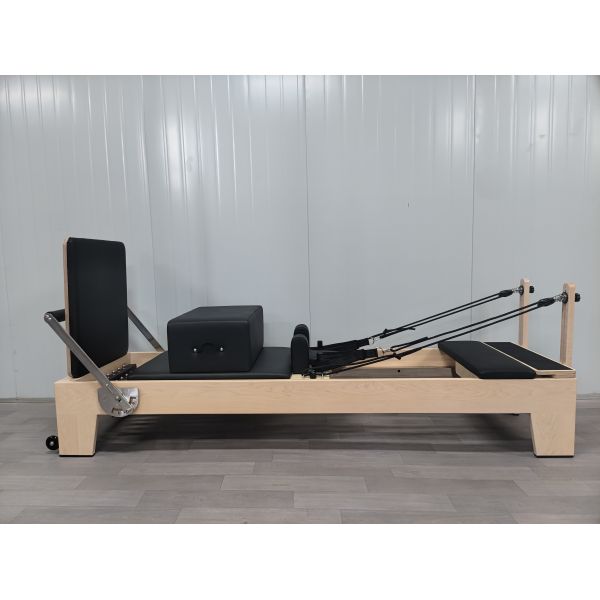Maple Wood Pilates Reformer U+PL001S with Reinforced Frame Construction