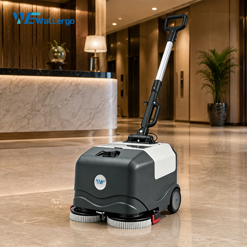 Cheap Pvc Plastic Floor Scrubber Cement Floor Cleaning Machine Vacuum Scrubber