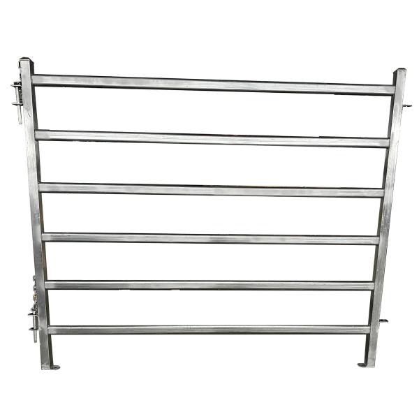 Light Grey Galvanized Farm Cattle Panel Fence Resists Corrosion Cattle Livestock Panels