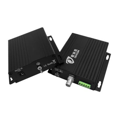 1 canal de vídeo de CCTV analógico RS485 Fibra de dados Convertidor de mídia 720P DC5V