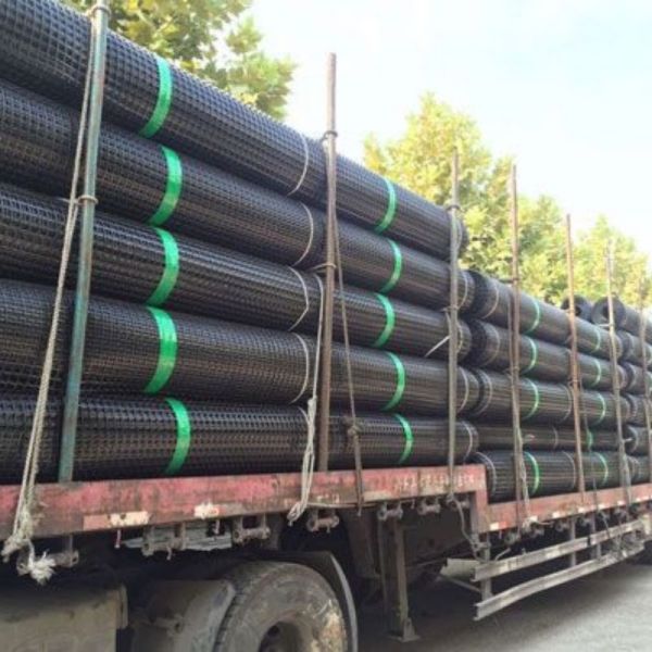 Black Steel Plastic Geogrid 2m – 6m Steel Wire Polymer Geo Grid Ground Grid
