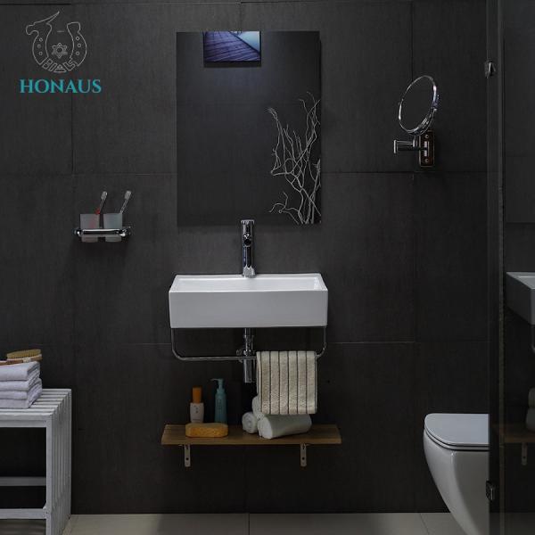 Multifuction Rectangular Wall Hanging Wash Basin Wall Hung Lavatory Sink