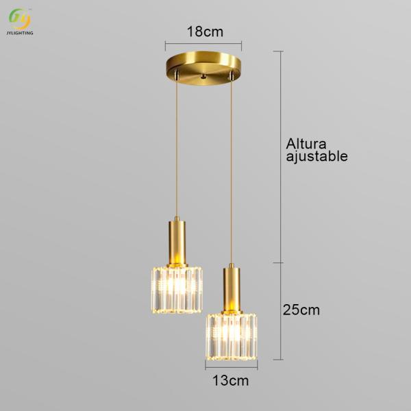 JYLIGHTING Postmodern Simple Crystal Creative Bedroom Bedside Light Luxury Restaurant Table Lamp bar Small Chandelier